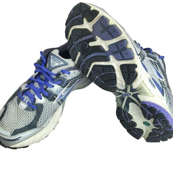 Brooks Adrenaline GTS 11th Edition Womens 8.5 Athletic Shoes Gray Purple Casual - Picture 6 of 10